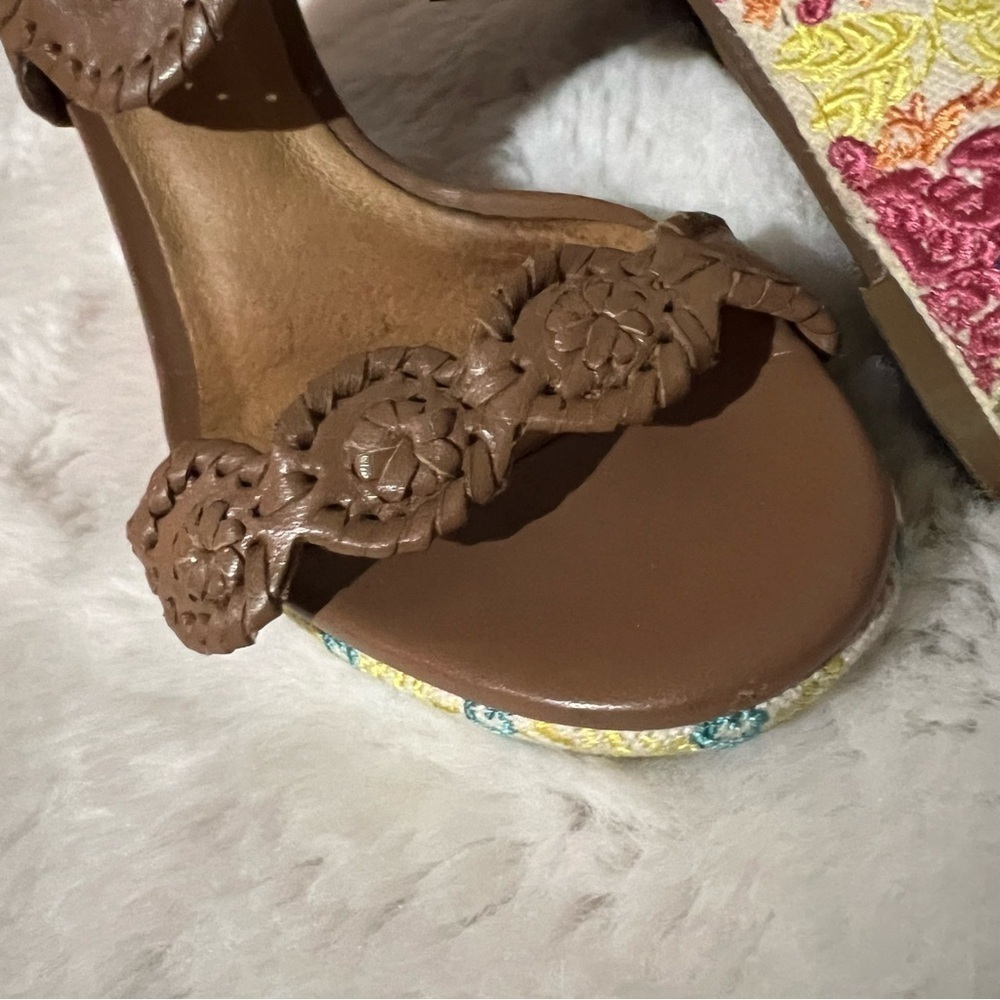 Jack Rogers Livvy embroidered wedges - Picture 2 of 9